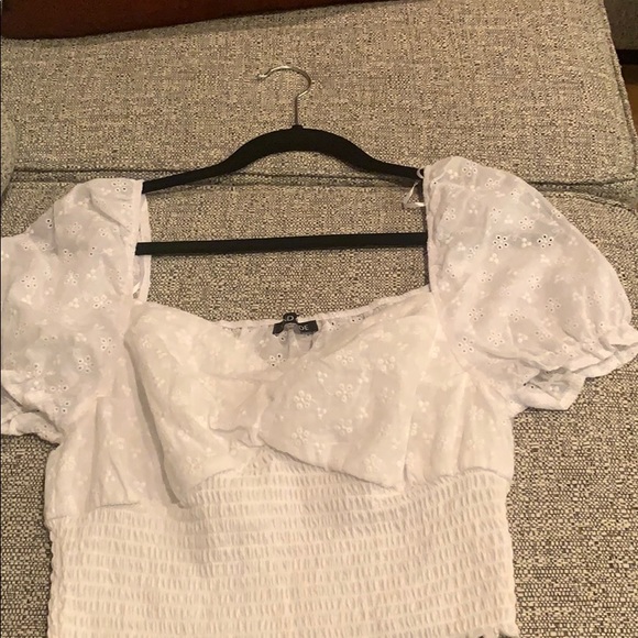 White Crop Top - Picture 3 of 3